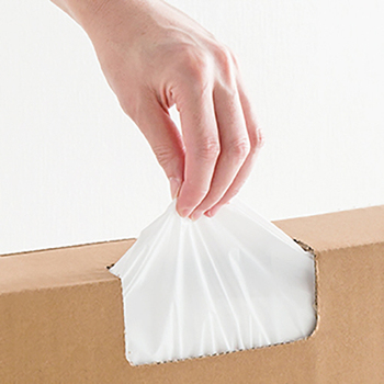 TANOSEE BOX入レジ袋 乳白 20号 ヨコ210×タテ460×マチ幅130mm 1箱(400枚)
