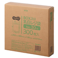 TANOSEE BOX入レジ袋 乳白 30号 ヨコ260×タテ480×マチ幅130mm 1箱(300枚)