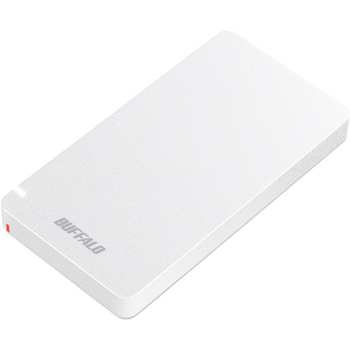 バッファロー USB3.2(Gen2)対応 ポータブルSSD 240GB ホワイト SSD-PGM240U3-W 1台