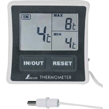 シンワ測定 冷蔵庫用デジタル温度計A最高最低/隔測式 73042 1個