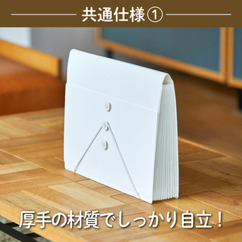 キングジム サクッと整理!ドキュメントファイル(フタ付タイプ) A4 13ポケット ベージュ 2290-BE 1冊