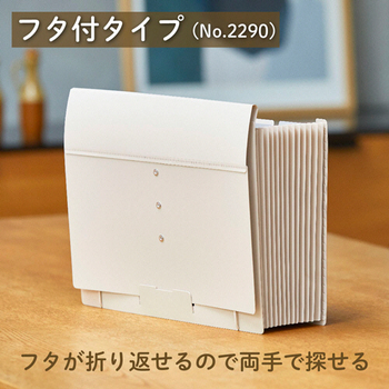 キングジム サクッと整理!ドキュメントファイル(フタ付タイプ) A4 13ポケット ベージュ 2290-BE 1冊