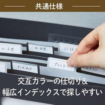 キングジム サクッと整理!ドキュメントファイル(オープンタイプ) A4 13ポケット 白 2291-W 1冊