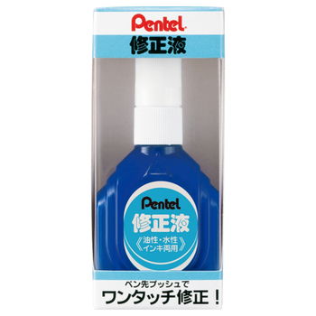 ぺんてる 修正液 油性・水性インキ両用 箱入 ZL1-WK 1個