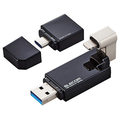 エレコム Lightningコネクタ搭載USB3.2 Gen1メモリ 64GB ブラック MF-LGU3B064GBK 1個