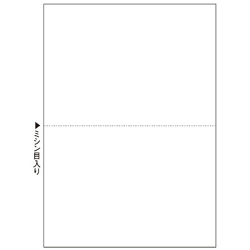 TANOSEE マルチプリンタ帳票(FSC森林認証紙) 複写タイプ A4 ノーカーボン 白紙 2面 1箱(500枚:100枚×5冊)