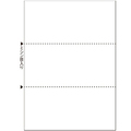 TANOSEE マルチプリンタ帳票(FSC森林認証紙) 複写タイプ A4 ノーカーボン 白紙 3面 1箱(500枚:100枚×5冊)