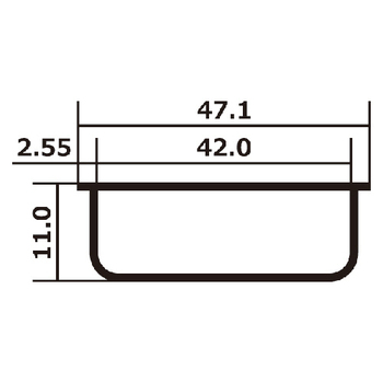 土井金属化成 トタン製タライ 42cm 1個