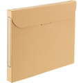 TANOSEE ファイルボックス A4 背幅32mm ナチュラル 1セット(50冊:5冊×10パック)