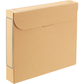 TANOSEE ファイルボックス A4 背幅53mm ナチュラル 1セット(50冊:5冊×10パック)