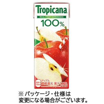 キリンビバレッジ トロピカーナ 100%ジュース アップル 250mL 紙パック 1セット(48本:24本×2ケース)