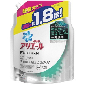 P&G アリエール プロクリーンジェル つめかえ用 超特大 1.34kg 1パック