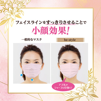 白元アース ビースタイル マスク プリーツタイプ ふつうサイズ ドーリーピンク 1箱(20枚)