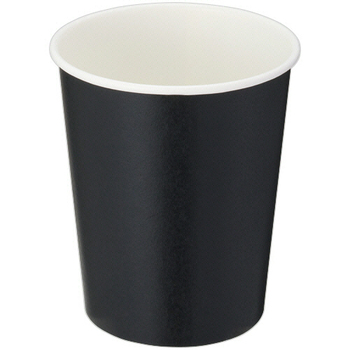 TANOSEE 紙コップ ブラック 205mL(7オンス) 1セット(2000個:80個×25パック)