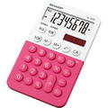 シャープ カラー・デザイン電卓 8桁 ミニミニナイスサイズ ピンク系 EL-760R-PX 1台