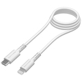 多摩電子工業 USB Type-C to Lightningケーブル 抗菌 ホワイト 1.0m TH212LC10QW 1本