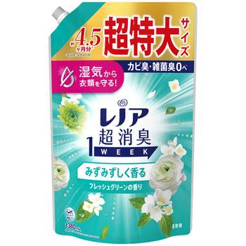 P&G レノア 超消臭1week みずみずしく香るフレッシュグリーンの香り つめかえ用 超特大 1380mL 1個