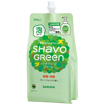 サラヤ シャボグリーンフォーム 詰替用 900ml 1個