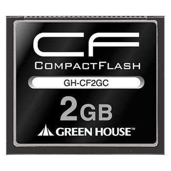 グリーンハウス コンパクトフラッシュ 2GB GH-CF2GC 1枚