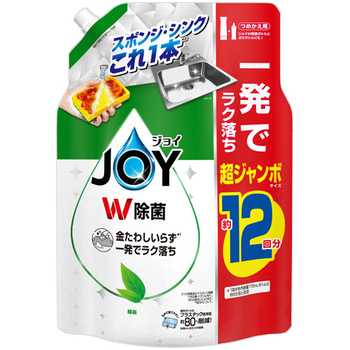 P&G ジョイ W除菌 コンパクト 緑茶の香り つめかえ用 超ジャンボサイズ 1550mL 1個