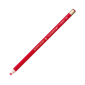 三菱鉛筆 色鉛筆7610(水性ダーマトグラフ) 赤 K7610.15 1ダース(12本)