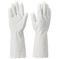 川西工業 ビニール手袋 薄手 ホワイト M #2150W-M 1双