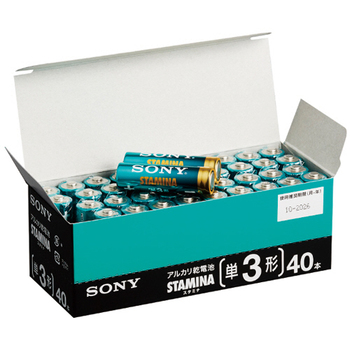 ソニー アルカリ乾電池 STAMINA 単3形 LR6SG40XD 1箱(40本)