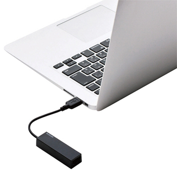 エレコム 有線LANアダプター USB2.0(Type-A) ホワイト RoHS指令準拠(10物質) EDC-FUA2-W 1個