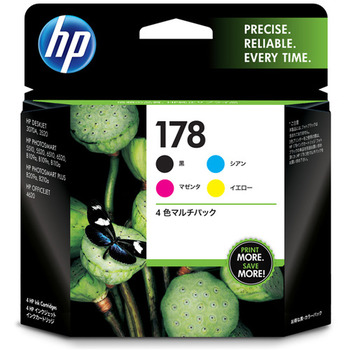 HP HP178 インクカートリッジ 4色マルチパック CR281AA 1箱(4個:各色1個)