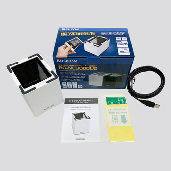 ビジコム デスクトップQRコードリーダー USBタイプ Type-Aケーブルモデル マットブラック BC-NL3000U2-B 1台