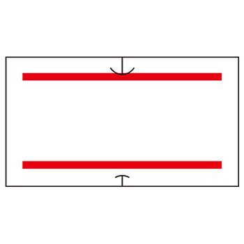 サトー SP/UNO1C共通ラベル 共通-3 赤2本線 強粘 419999031 1パック(10巻)