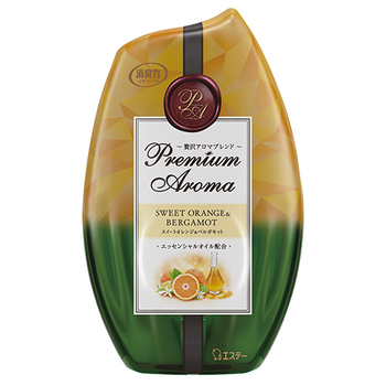 エステー お部屋の消臭力 Premium Aroma スイートオレンジ&ベルガモット 400ml 1個