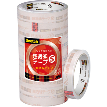 3M スコッチ 超透明テープS 大巻 18mm×35m BK-18N 1パック(10巻)