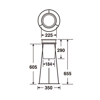 テラモト 丸型吸い殻入れ(現場用) 8.2L SS-258-300-0 1台