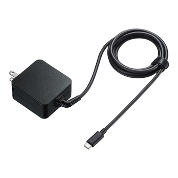 サンワサプライ USB PowerDelivery対応AC充電器 Type-Cケーブル一体型 65W ブラック ACA-PD76BK 1個