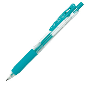 ゼブラ ジェルボールペン サラサクリップ 0.5mm ブルーグリーン JJ15-BG 1本