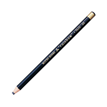 三菱鉛筆 色鉛筆7610(水性ダーマトグラフ) 黒 K7610.24 1ダース(12本)