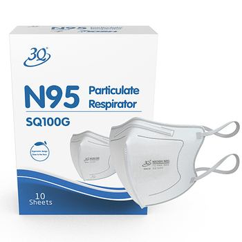 クー・メディカル・ジャパン N95微粒子用マスク SQ100G 1パック(10枚)