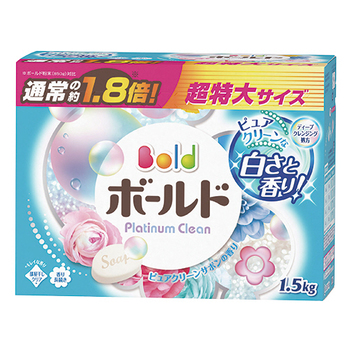 P&G ボールド 粉末 香りのサプリイン ピュアクリーンサボンの香り 特大 1.5kg 1個