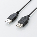 エレコム エコUSB2.0延長ケーブル (A)オス-(A)メス ブラック 2.0m RoHS指令準拠(10物質) U2C-JE20BK 1本