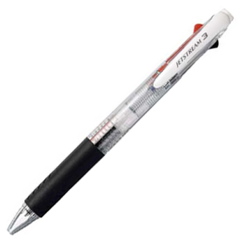 三菱鉛筆 ジェットストリーム 3色ボールペン 0.7mm (軸色:透明) SXE340007.T 1本