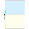 TANOSEE マルチプリンタ帳票(FSC森林認証紙) A4カラー 2面 1セット(1000枚:500枚×2箱)