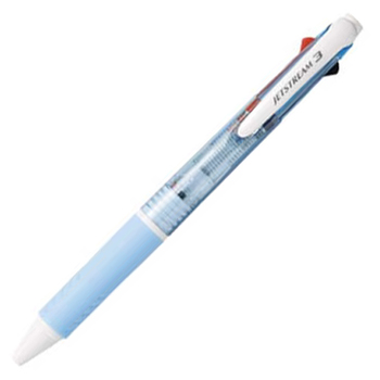 三菱鉛筆 ジェットストリーム 3色ボールペン 0.7mm (軸色:水色) SXE340007.8 1本