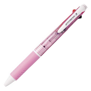 三菱鉛筆 ジェットストリーム 3色ボールペン 0.7mm (軸色:ピンク) SXE340007.13 1本