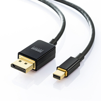 サンワサプライ ミニDisplayPort変換ケーブル (Ver1.4) ブラック 1.5m KC-DPM14015 1本