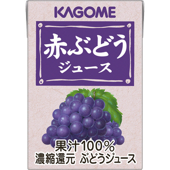 カゴメ 赤ぶどうジュース 業務用 100ml 紙パック 1セット(72本:36本×2ケース)