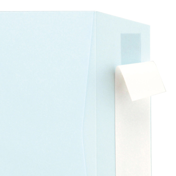 TANOSEE 窓付封筒 裏地紋なし 長3 テープのり付 80g/m2 ブルー(窓:フィルム) 業務用パック 1ケース(1000枚)