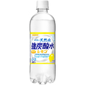 サンガリア 伊賀の天然水 強炭酸水 レモン 500ml ペットボトル 1ケース(24本)