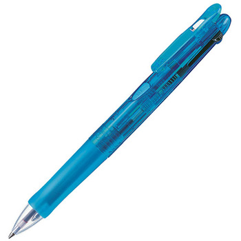 ゼブラ 3色油性ボールペン クリップ-オンG 3C 0.7mm (軸色:ライトブルー) B3A3-LB 1本