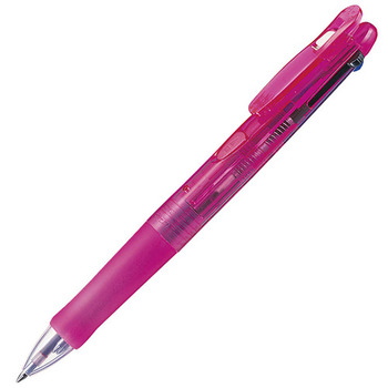 ゼブラ 3色油性ボールペン クリップ-オンG 3C 0.7mm (軸色:ピンク) B3A3-P 1本